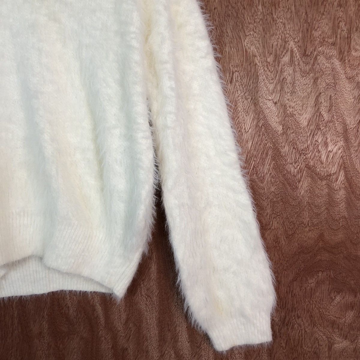 Homespun Knitwear × Japanese Brand Anap Mumpe White Mohair Shag Shaggy Knitwear #c349 Size M / US 6-8 / IT 42-44 - 5 Thumbnail