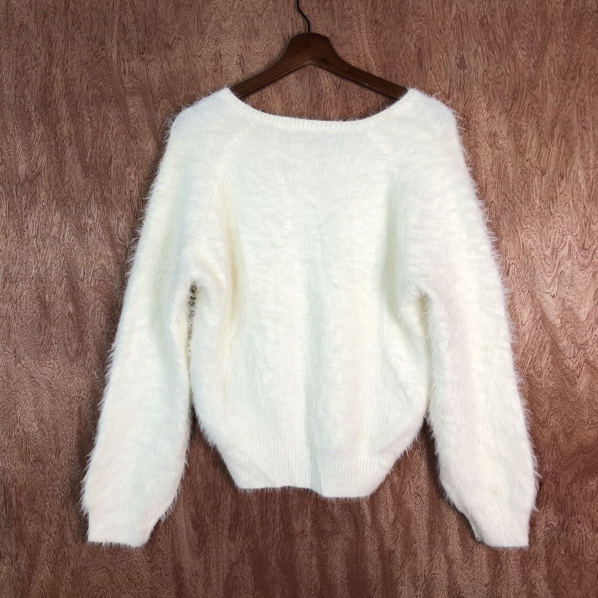 Homespun Knitwear × Japanese Brand Anap Mumpe White Mohair Shag Shaggy Knitwear #c349 Size M / US 6-8 / IT 42-44 - 9 Thumbnail
