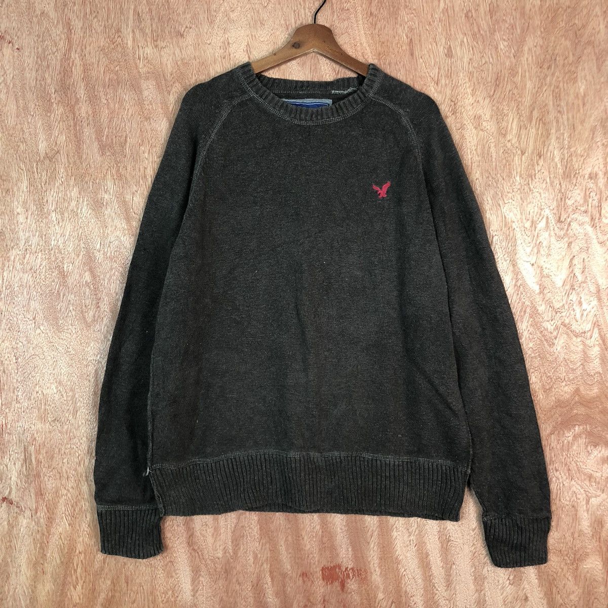 Japanese Brand American Eagle Outfitters Brown Knitwear sweatshirt #6078 Size US XL / EU 56 / 4 - 1 Thumbnail