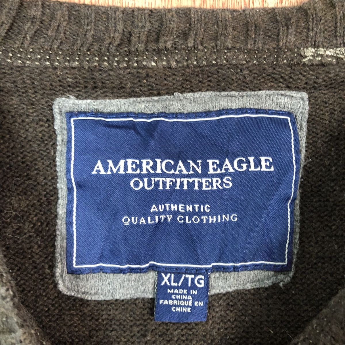 Japanese Brand American Eagle Outfitters Brown Knitwear sweatshirt #6078 Size US XL / EU 56 / 4 - 9 Thumbnail