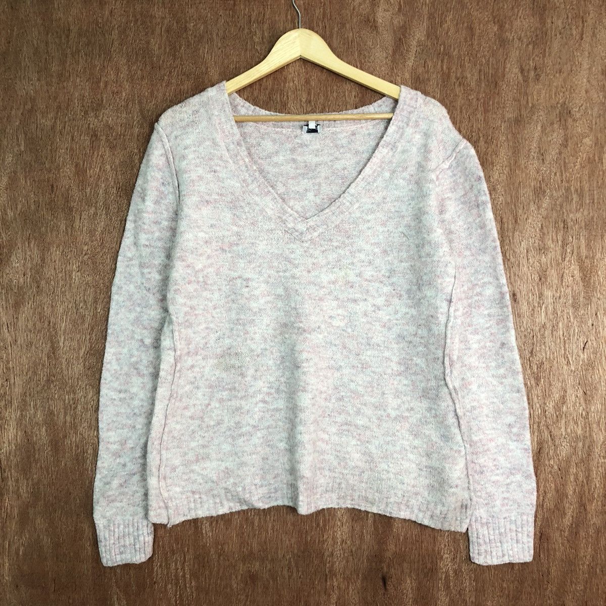 Homespun Knitwear × Japanese Brand Kismeto Light Pink Shag Knitwear #6079 Size US L / EU 52-54 / 3 - 1 Thumbnail