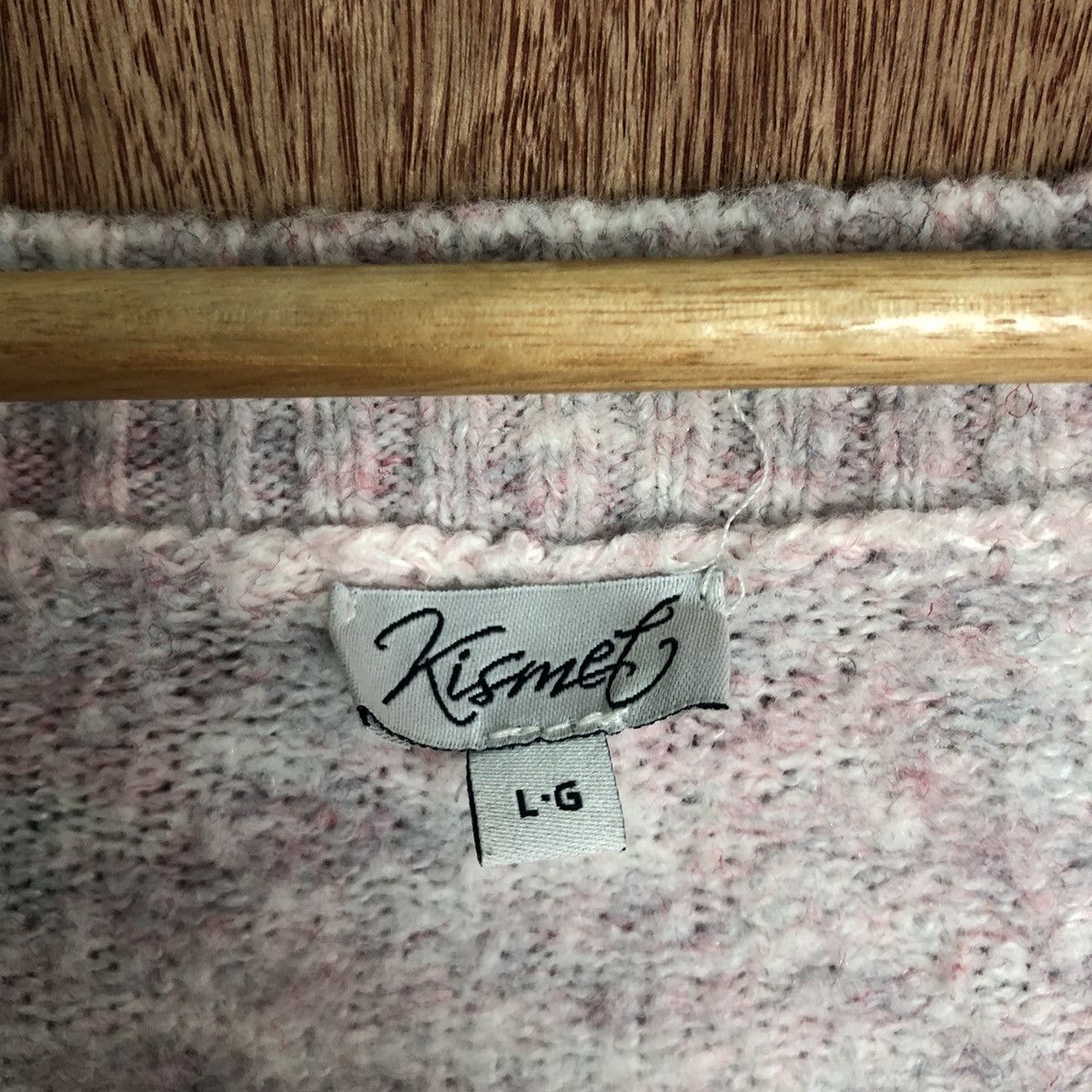 Homespun Knitwear × Japanese Brand Kismeto Light Pink Shag Knitwear #6079 Size US L / EU 52-54 / 3 - 9 Thumbnail