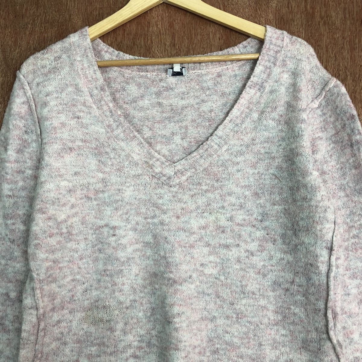 Homespun Knitwear × Japanese Brand Kismeto Light Pink Shag Knitwear #6079 Size US L / EU 52-54 / 3 - 8 Thumbnail