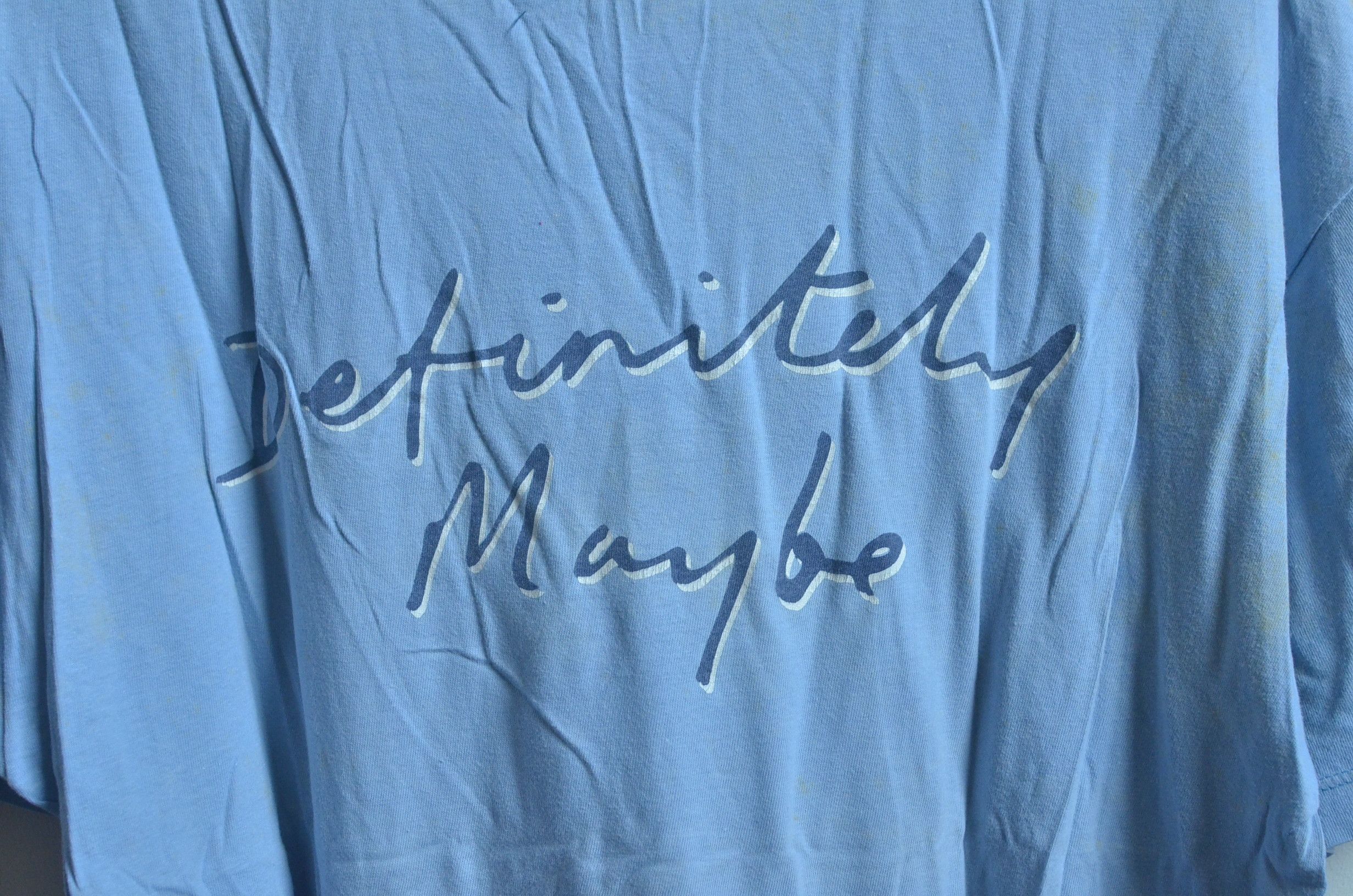Band Tees VINTAGE OASIS DEFINITELY MAYBE ALBUM PROMO SHIRT Size US L / EU 52-54 / 3 - 6 Thumbnail