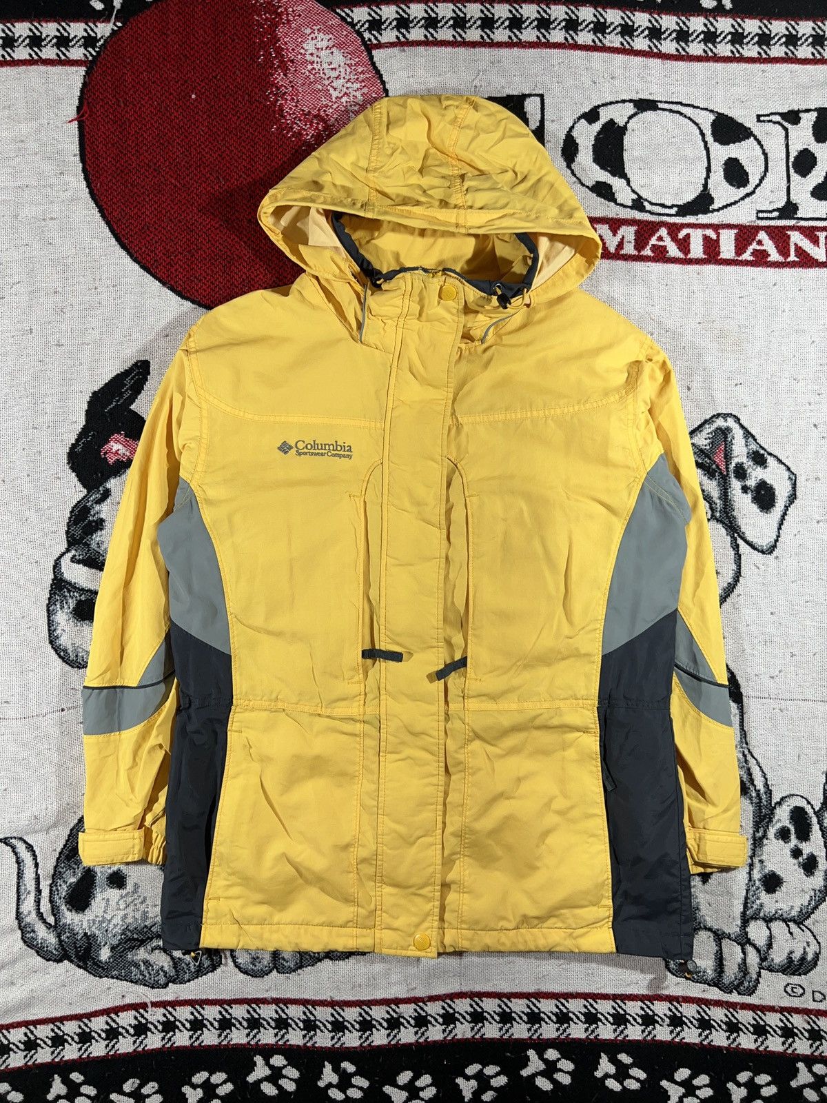 Columbia yellow rain jacket clearance