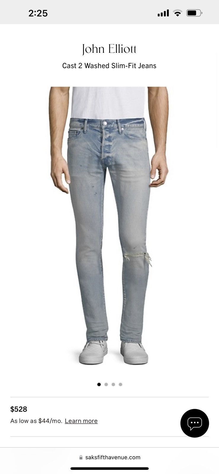 Image of John Elliott Cast 2 OG Sahara Wash Double Layer Details in Blue, Men's (Size 36)