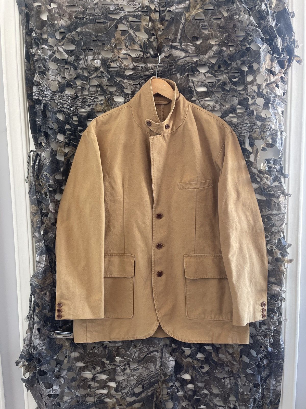 Filson Vintage Filson Antique Tin Cloth Blazer Navy Waxed Canvas Jacket Grailed