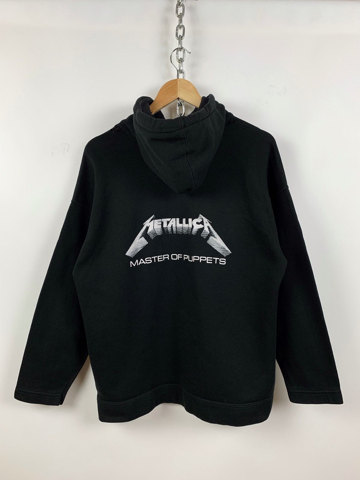 Band Tees 90s Vintage Metallica Master Of Puppets Black Hoodie Size US M / EU 48-50 / 2 - 2 Thumbnail