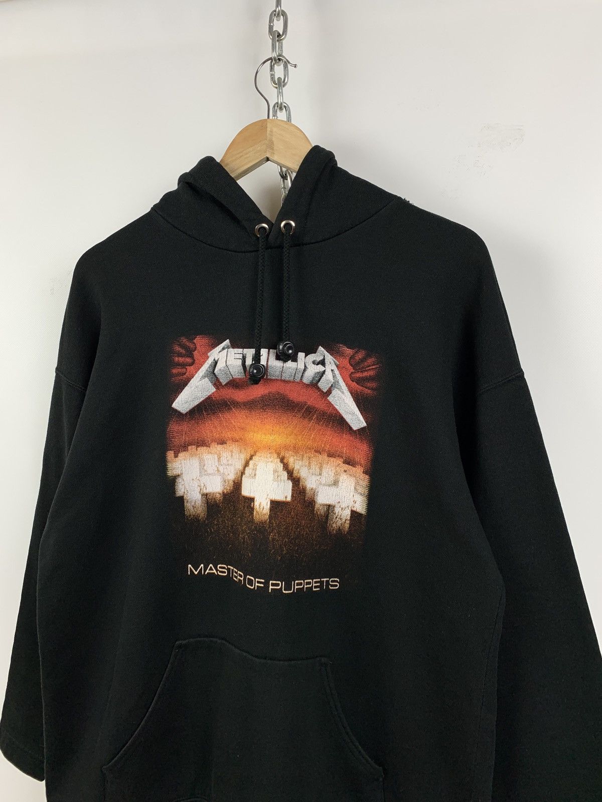 Band Tees 90s Vintage Metallica Master Of Puppets Black Hoodie Size US M / EU 48-50 / 2 - 3 Thumbnail