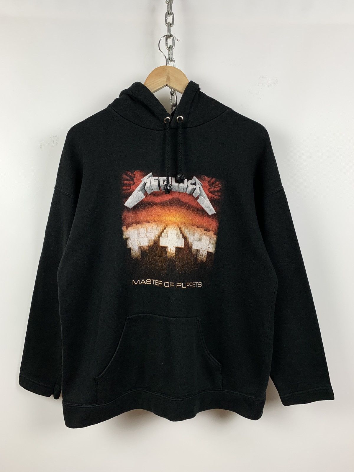 Band Tees 90s Vintage Metallica Master Of Puppets Black Hoodie Size US M / EU 48-50 / 2 - 1 Thumbnail
