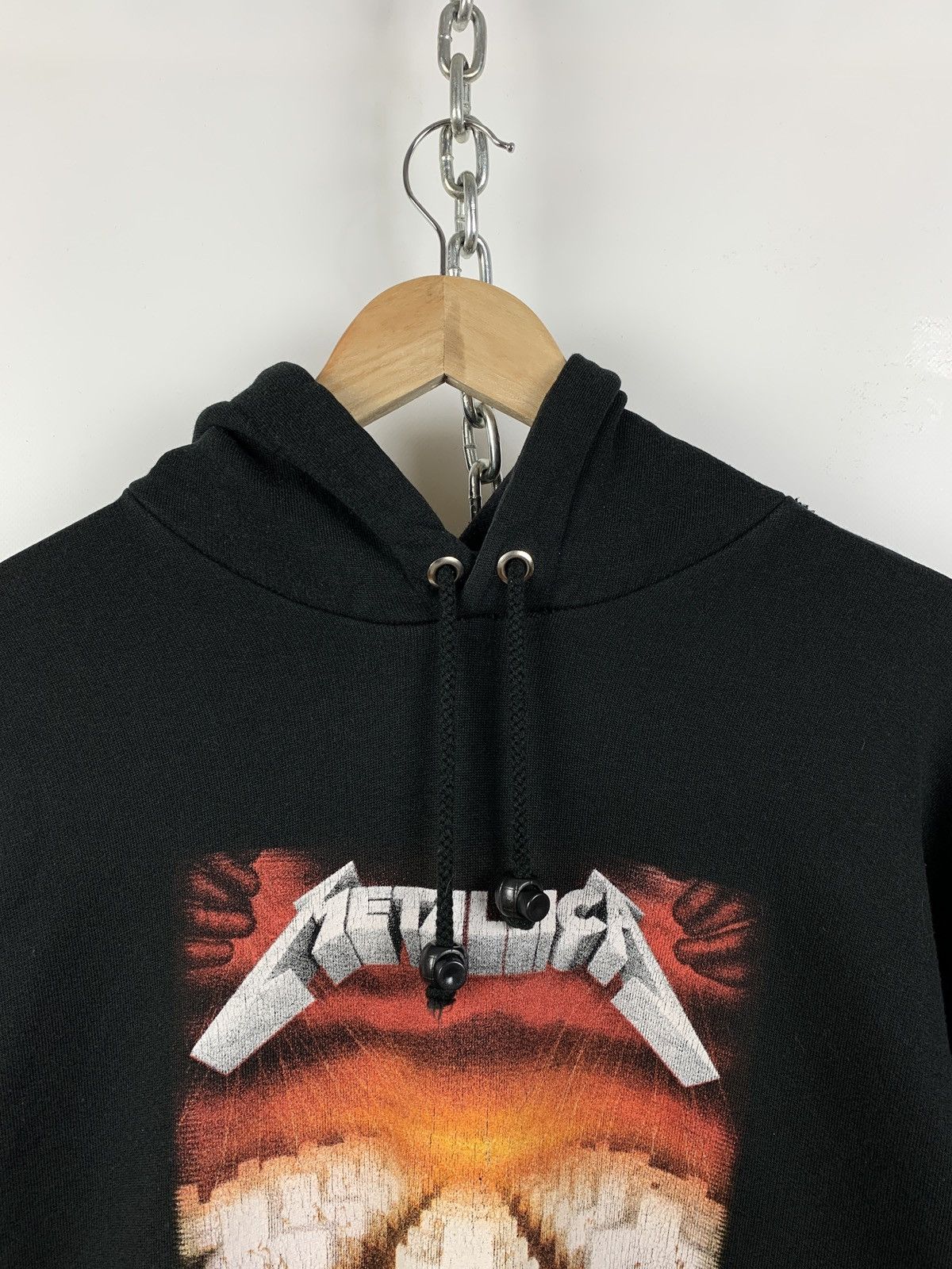 Band Tees 90s Vintage Metallica Master Of Puppets Black Hoodie Size US M / EU 48-50 / 2 - 9 Thumbnail