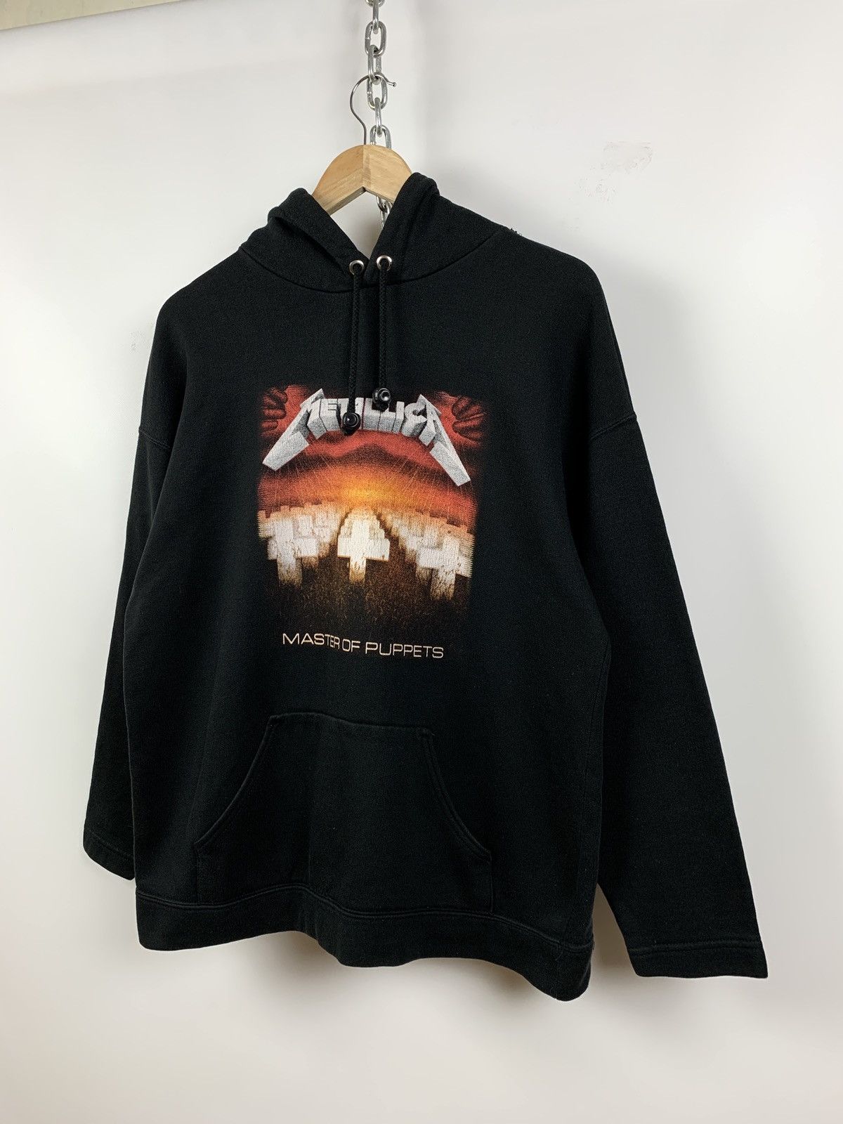 Band Tees 90s Vintage Metallica Master Of Puppets Black Hoodie Size US M / EU 48-50 / 2 - 5 Thumbnail