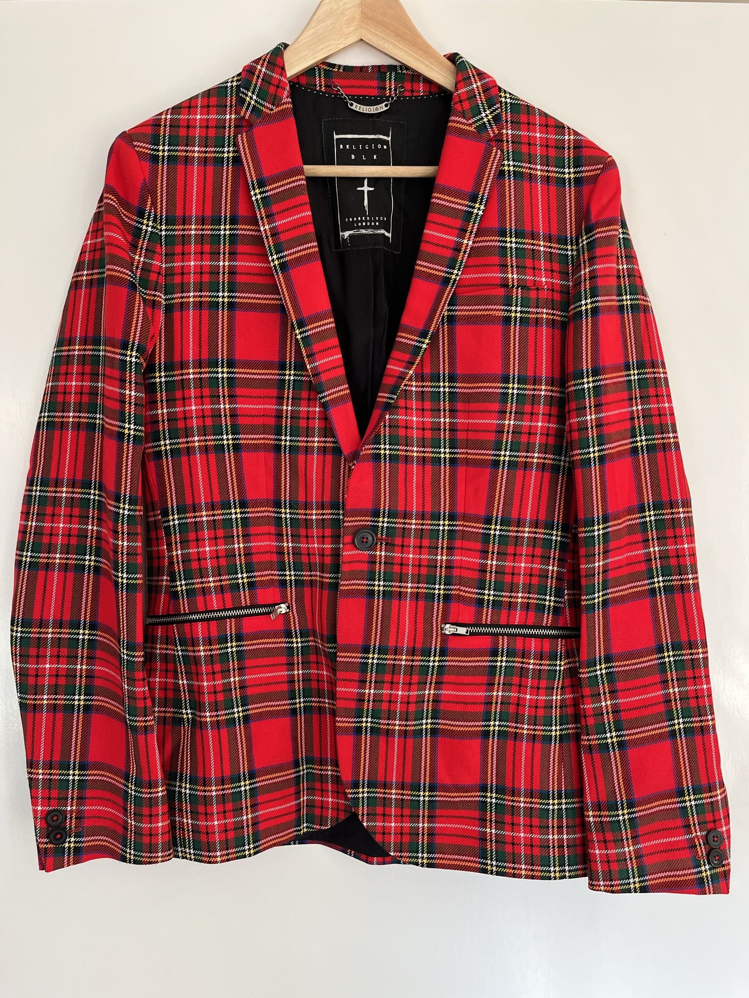 Religion Religion Red Tartan Blazer | Grailed