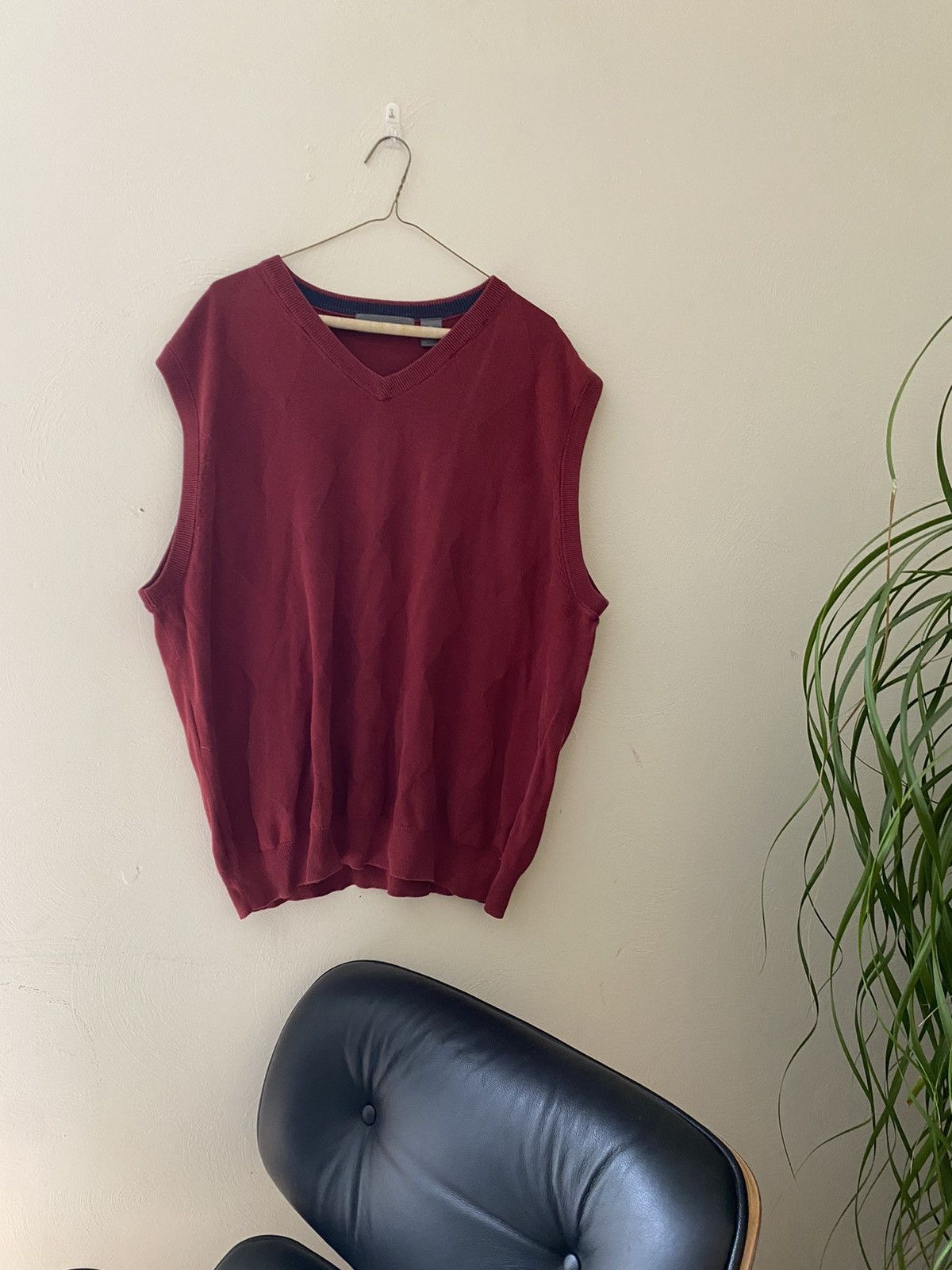 Oscar De La Renta × Vintage Vintage Oscar De La Renta Sweater Vest Size US XL / EU 56 / 4 - 3 Thumbnail