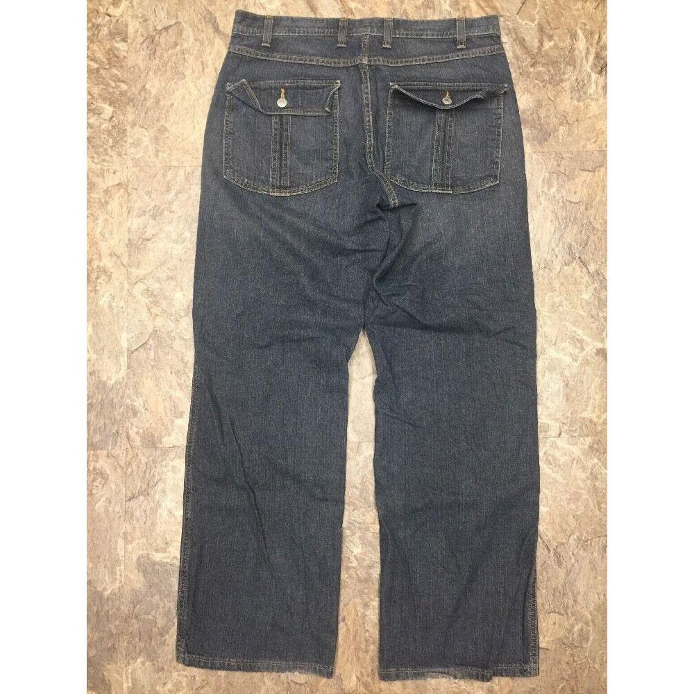 Structure Structure Relaxed Straight Leg Medium Wash Jeans Size US 34 / EU 50 - 6 Thumbnail