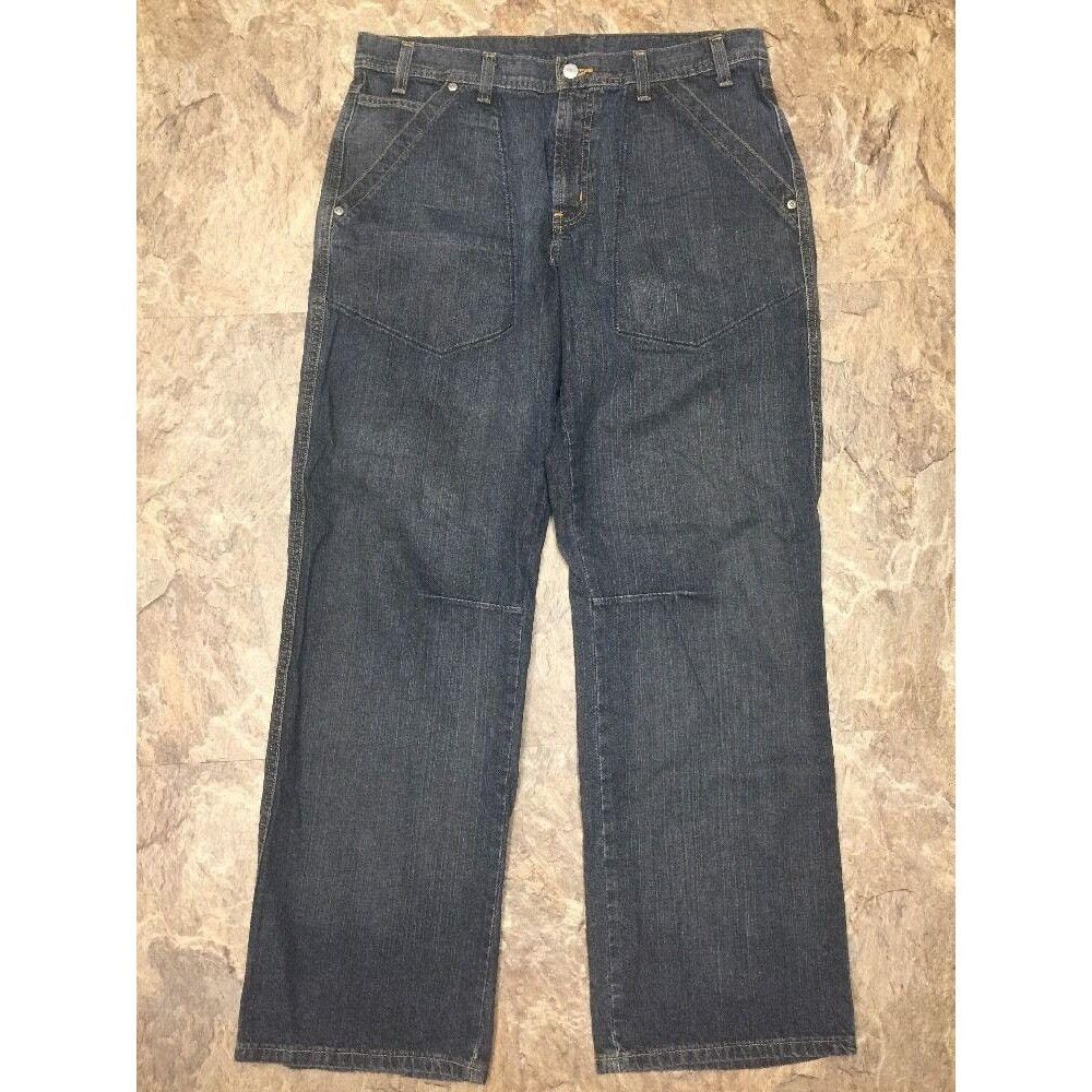 Structure Structure Relaxed Straight Leg Medium Wash Jeans Size US 34 / EU 50 - 1 Thumbnail