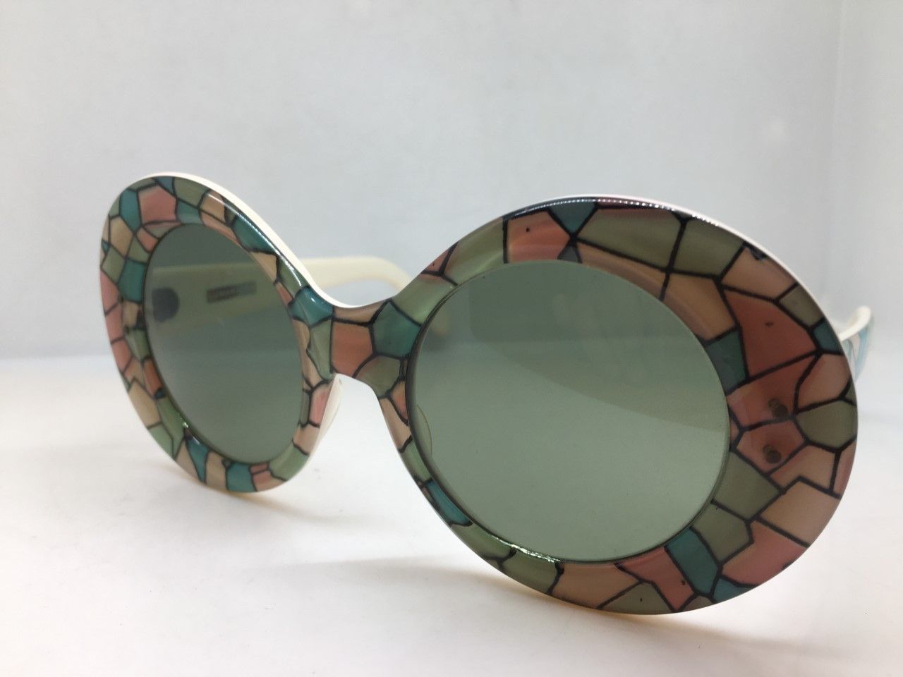 Vintage '68 MOD OP ART GEO by LUMAR U.S.A. COUTURE SUNGLASSES Size ONE SIZE - 3 Thumbnail