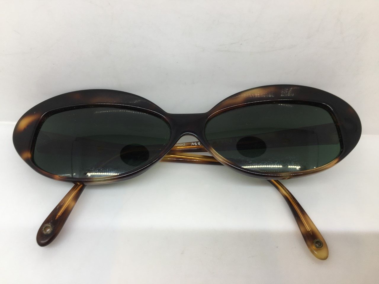 Vintage MOD TORTOISE AVANT GARDE GEO CUT HANDMADE SUNGLASSES Size ONE SIZE - 4 Thumbnail