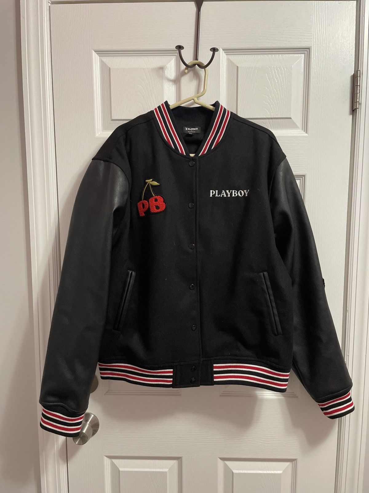 PLAYBOY, Jackets & Coats, Playboy Love Club Letterman Bomber Jacket