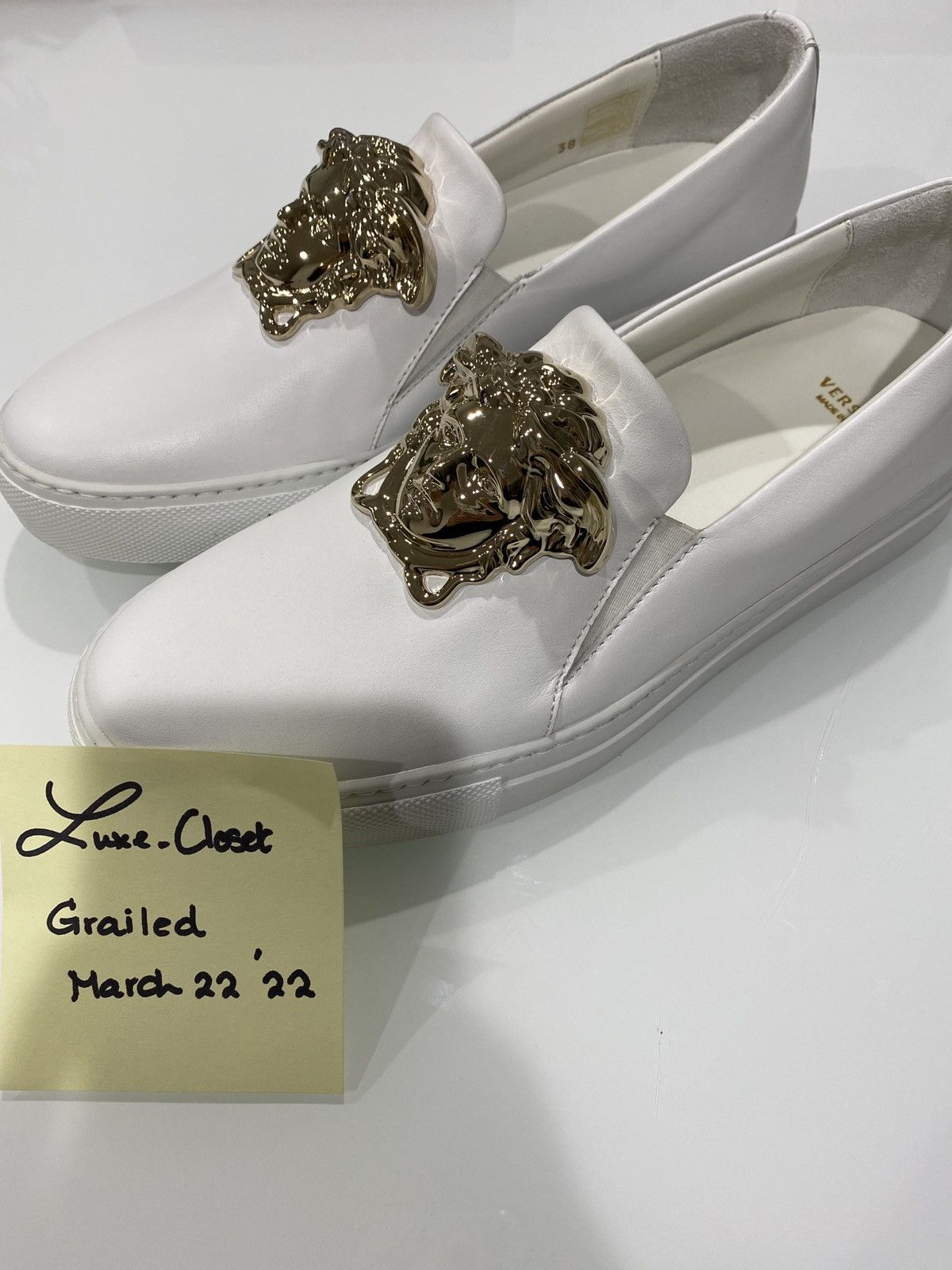 Versace Women s Versace Palazzo Slip on Sneakers Grailed