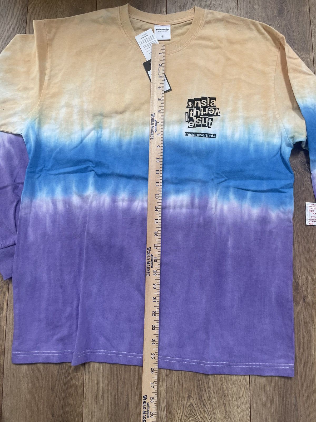 thisisneverthat This Is Never That Long Sleeve Tri-Dye Double Sided LS Tee Size US L / EU 52-54 / 3 - 11 Thumbnail