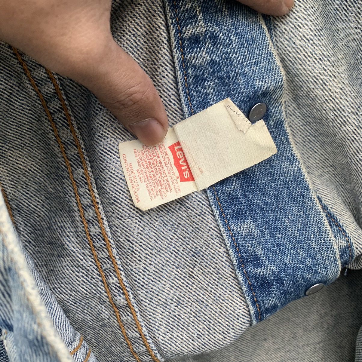 Levi's × Levi's Vintage Clothing SICKSS 💥 80’s Vintage Levi’s Jeans Trucker Jacket U.S. Size US M / EU 48-50 / 2 - 10 Thumbnail