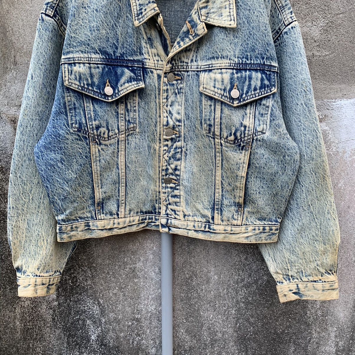 Big John × Vintage STEALS💥Vintage 90’s BIG JOHN Denim Acid Wash Trucker Jacket Size US L / EU 52-54 / 3 - 3 Thumbnail