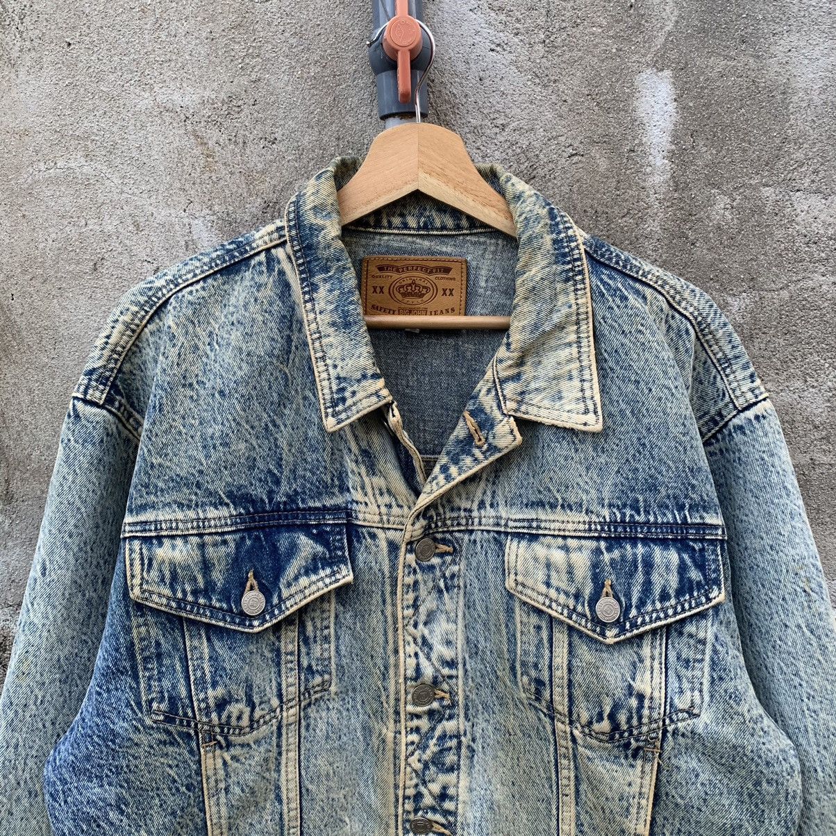 Big John × Vintage STEALS💥Vintage 90’s BIG JOHN Denim Acid Wash Trucker Jacket Size US L / EU 52-54 / 3 - 2 Thumbnail