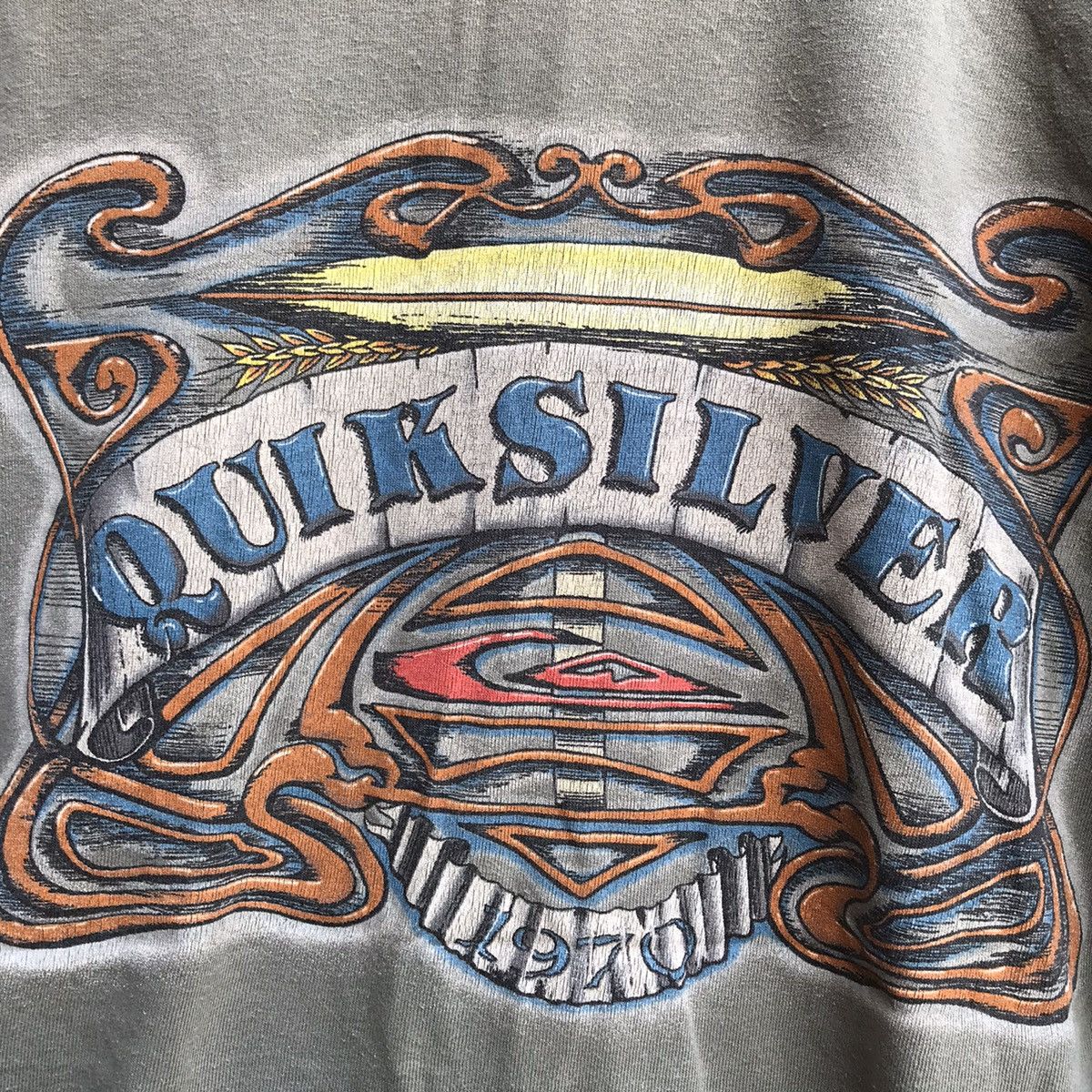 Quiksilver Vintage 90s QUIKSILVER usa tee surf billabong Size US L / EU 52-54 / 3 - 4 Thumbnail