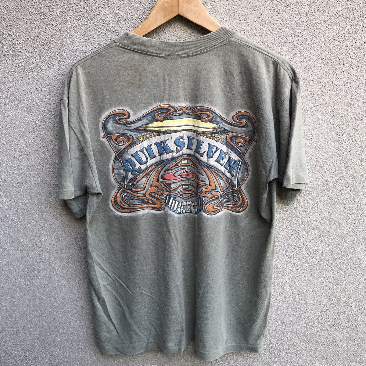 Quiksilver Vintage 90s QUIKSILVER usa tee surf billabong Size US L / EU 52-54 / 3 - 3 Thumbnail
