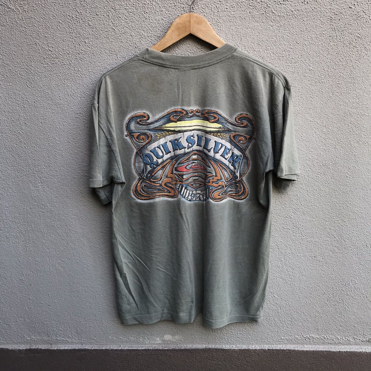 Quiksilver Vintage 90s QUIKSILVER usa tee surf billabong Size US L / EU 52-54 / 3 - 1 Thumbnail