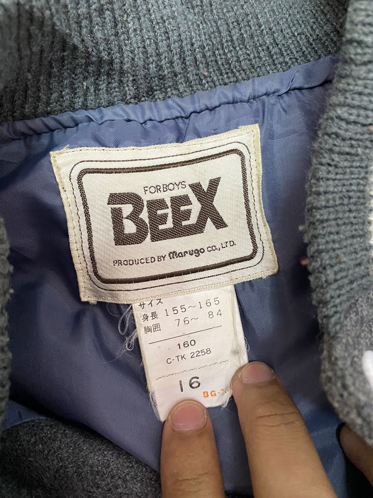 Japanese Brand VINTAGE JAPANESE PLAIN WOOL TEDDY VARSITY JACKET Size US S / EU 44-46 / 1 - 6 Thumbnail