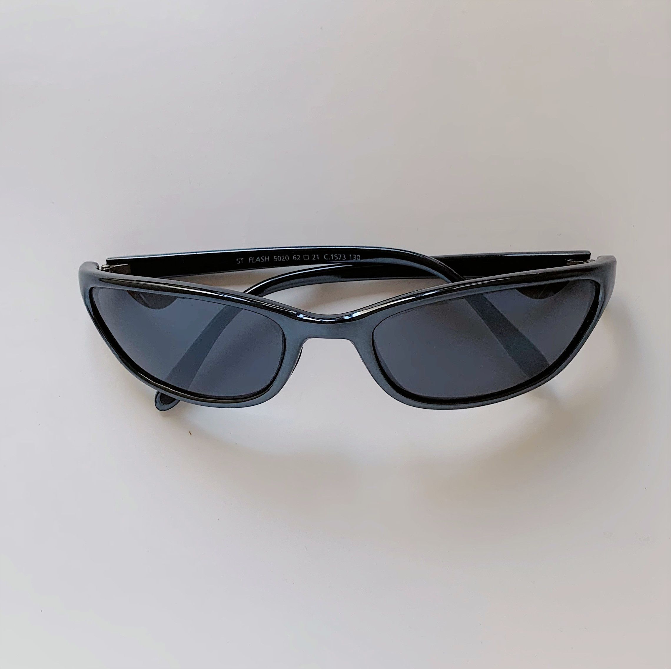 Vintage St. Flash Vintage Sports Sunglasses Dark Silver 00s y2k NOS Size ONE SIZE - 3 Thumbnail