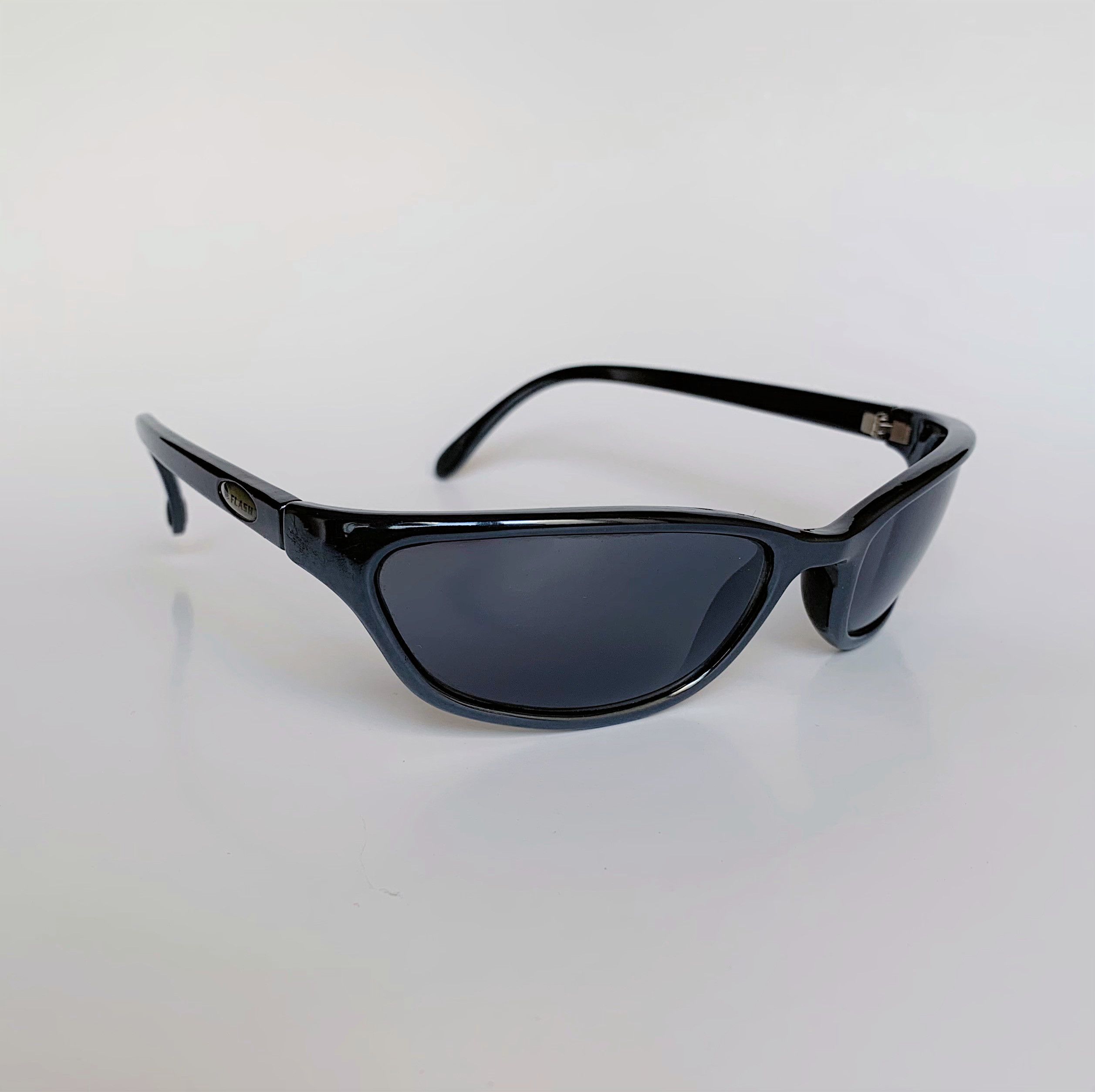 Vintage St. Flash Vintage Sports Sunglasses Dark Silver 00s y2k NOS Size ONE SIZE - 2 Thumbnail