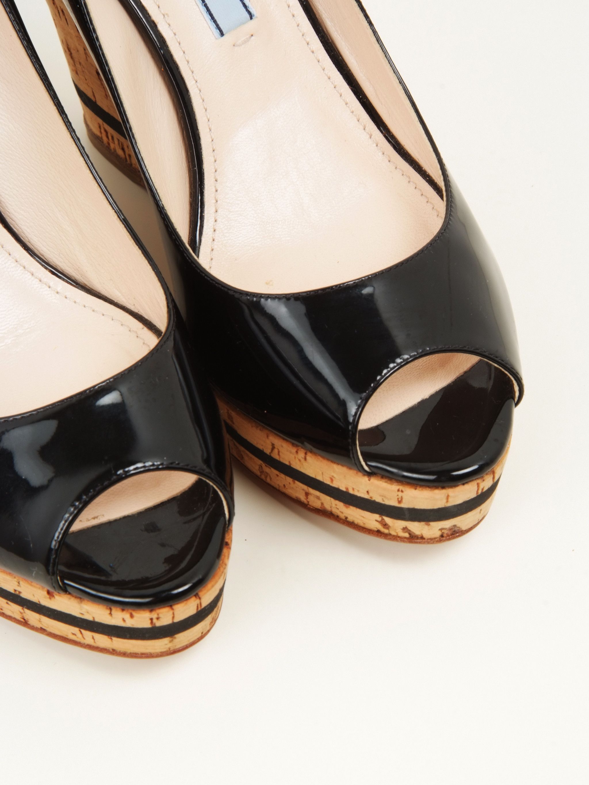 Prada Prada pump platform cork black shoes Size US 6 / IT 36 - 5 Thumbnail
