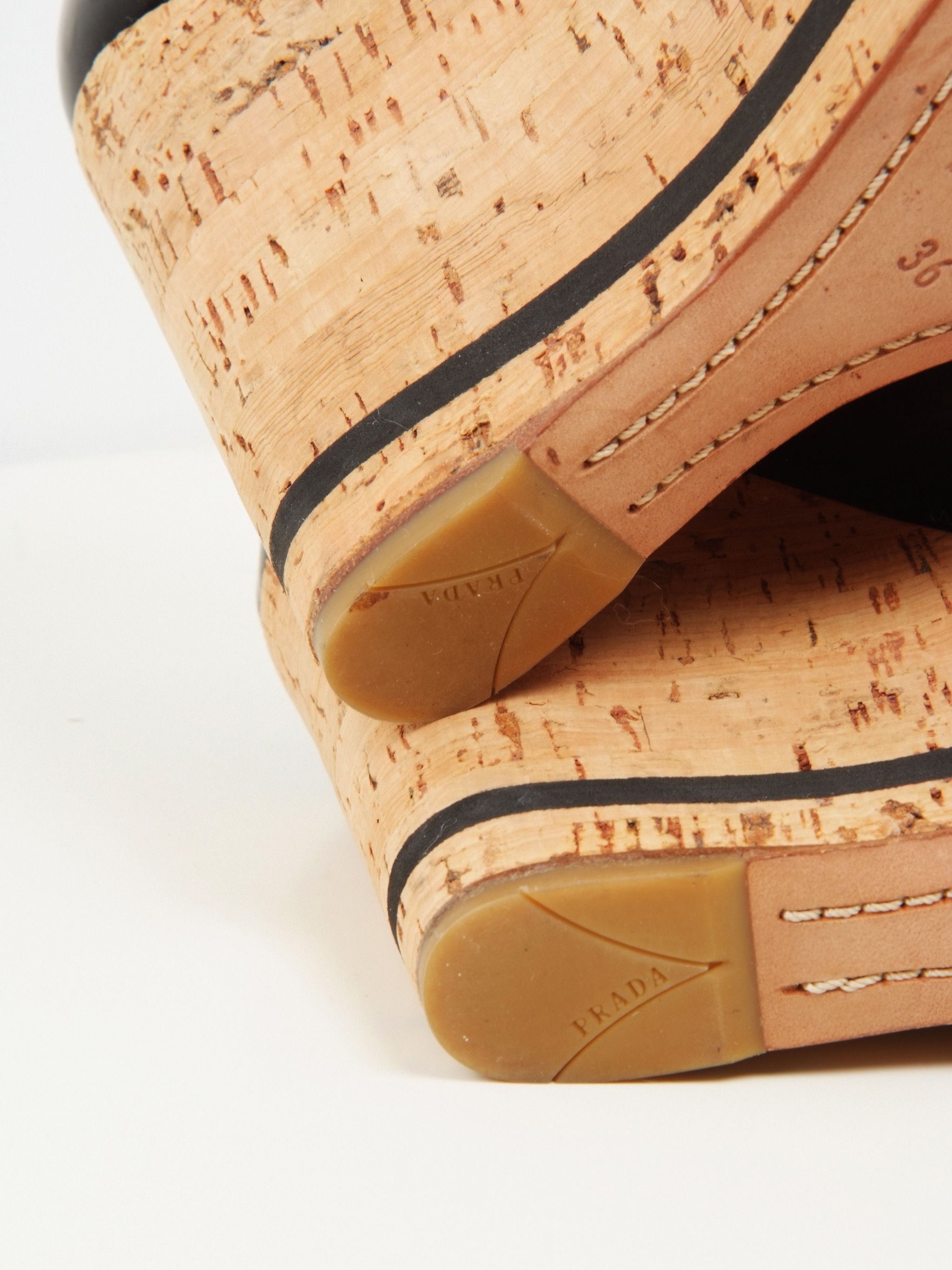 Prada Prada pump platform cork black shoes Size US 6 / IT 36 - 6 Thumbnail