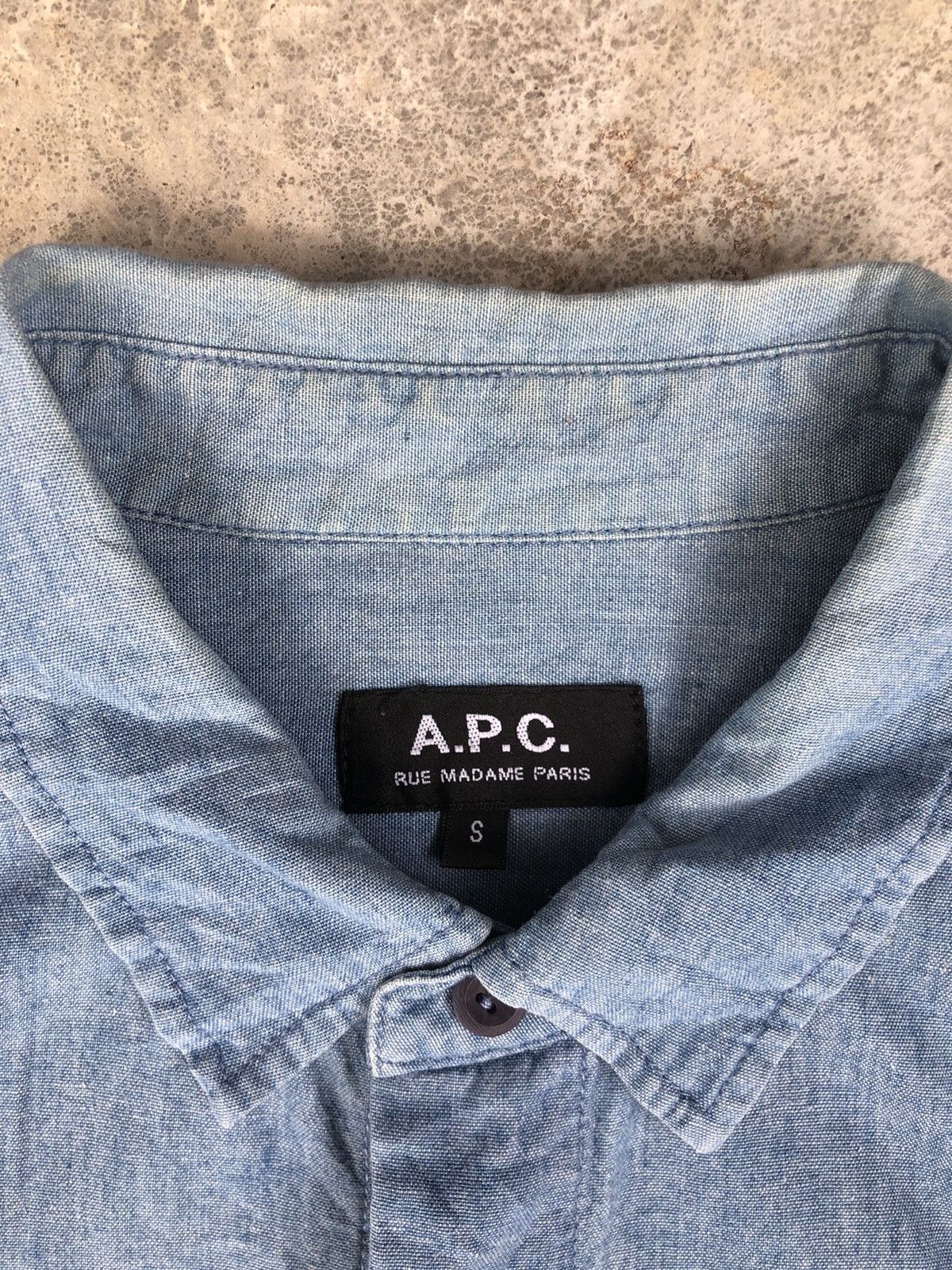 A.P.C. Vintage A.P.C Long Sleeve Shirt Size US S / EU 44-46 / 1 - 8 Thumbnail