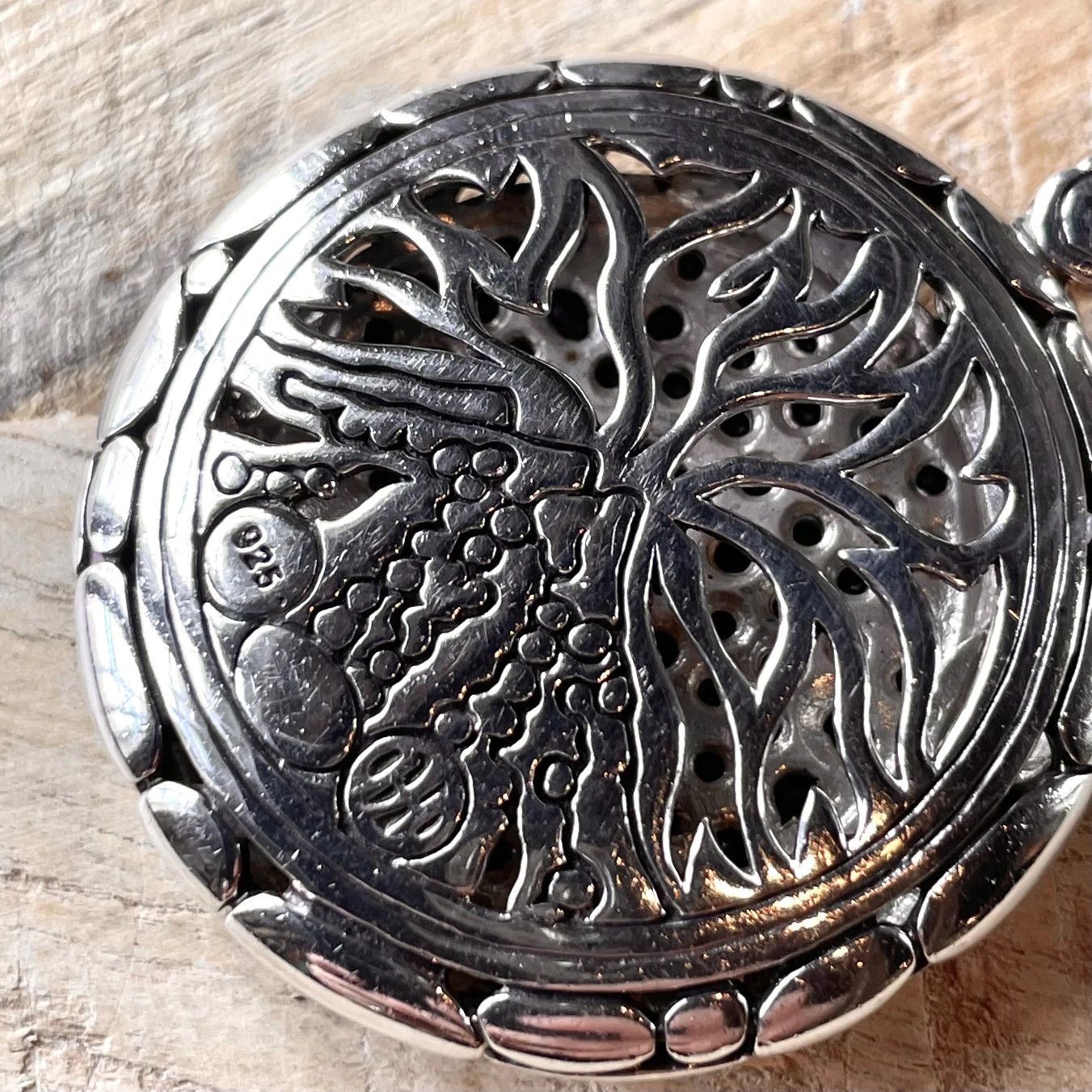 John Hardy John Hardy Silver Black Sapphire Kali Lava Enhancer Pendant Size ONE SIZE - 6 Thumbnail