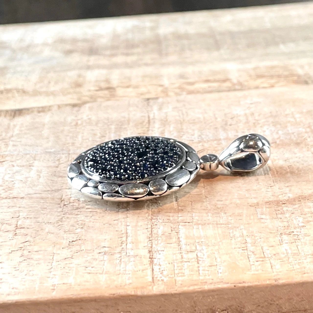 John Hardy John Hardy Silver Black Sapphire Kali Lava Enhancer Pendant Size ONE SIZE - 3 Thumbnail