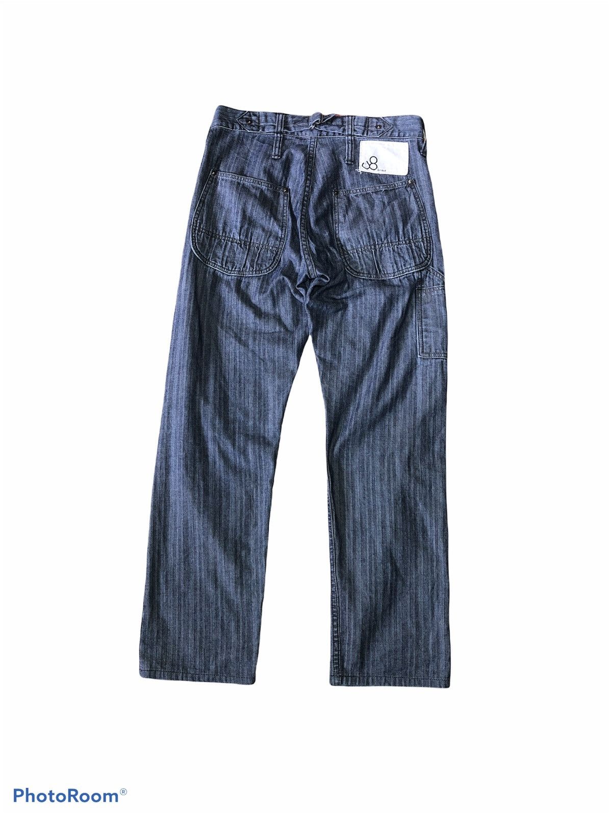 Johnbull JOHNBULL HERRINGBONE TWILL WITH SUSPENDERS DENIM Size US 30 / EU 46 - 2 Thumbnail