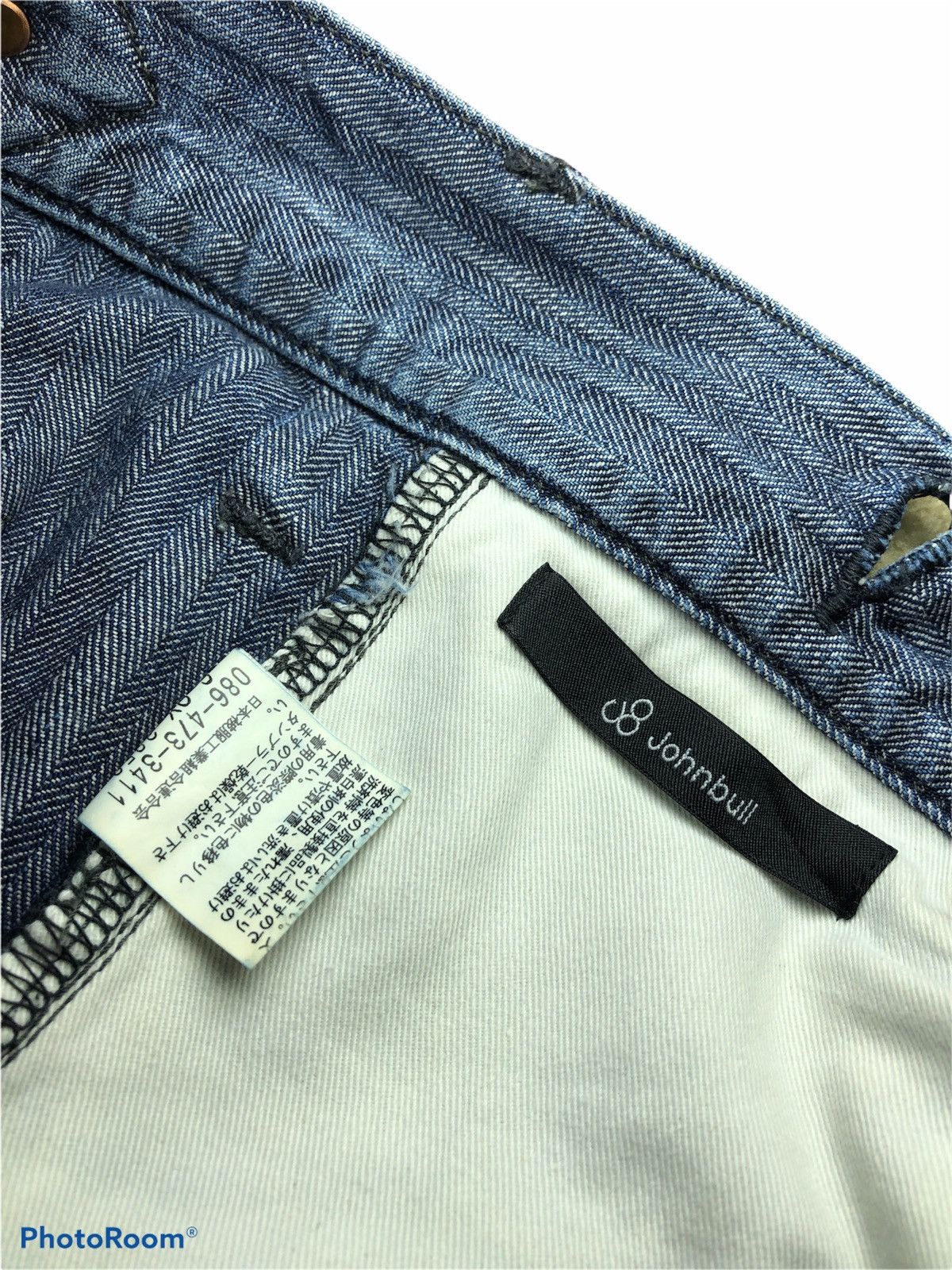 Johnbull JOHNBULL HERRINGBONE TWILL WITH SUSPENDERS DENIM Size US 30 / EU 46 - 3 Thumbnail