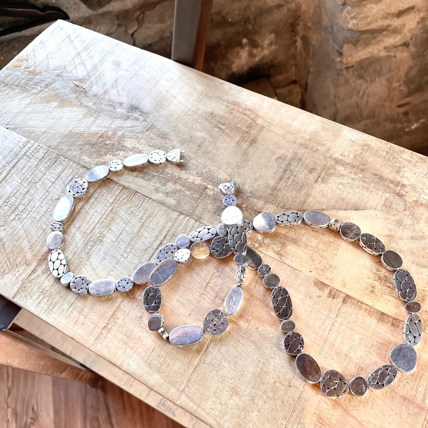 John Hardy John Hardy Vintage Silver Kali Pebble Long Necklace Size ONE SIZE - 5 Thumbnail