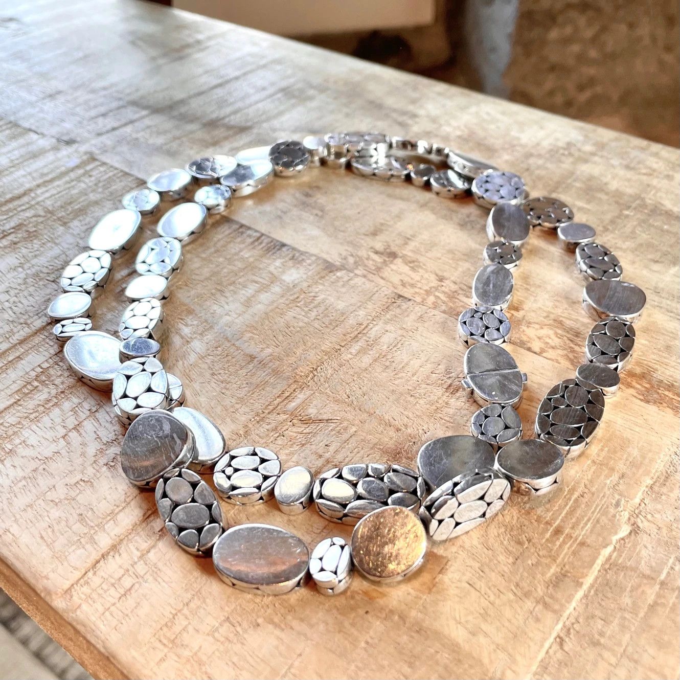 John Hardy John Hardy Vintage Silver Kali Pebble Long Necklace Size ONE SIZE - 3 Thumbnail