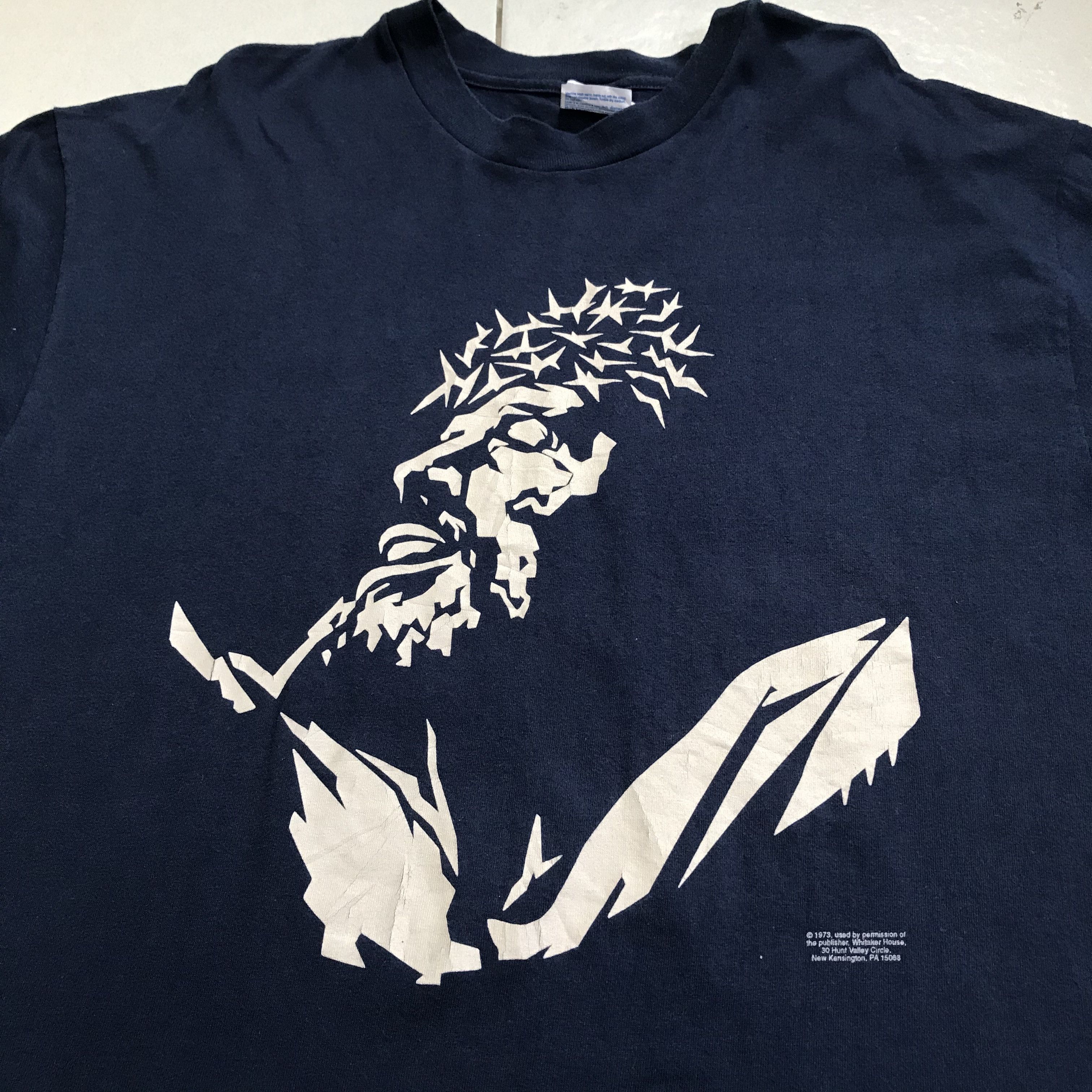 Vintage Vintage 90s God Jesus Bible Holy Tee XL Size US XL / EU 56 / 4 - 1 Thumbnail