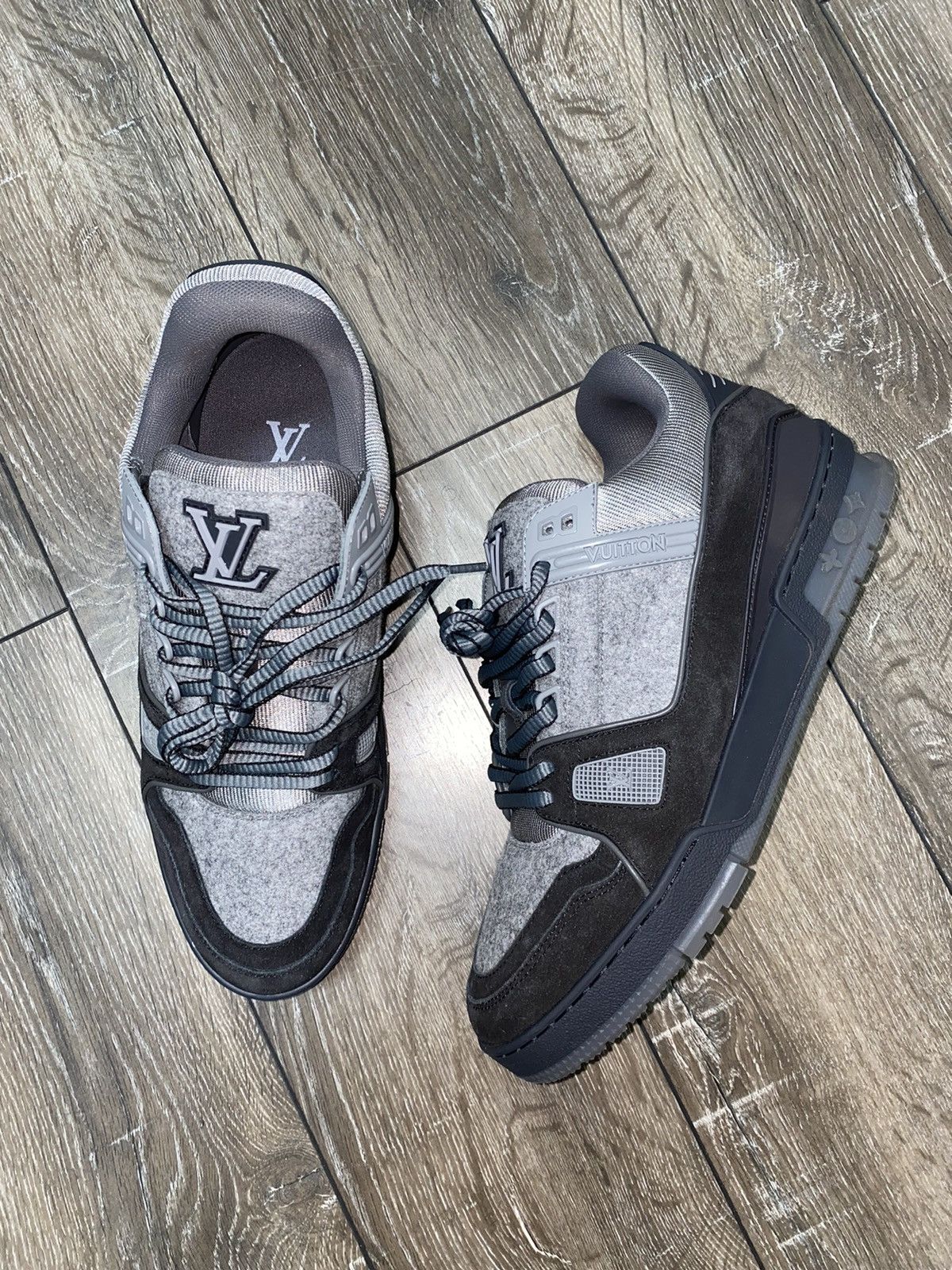 Louis Vuitton Louis Vuitton x Virgil Trainer Low “Grey” Pop Smoke