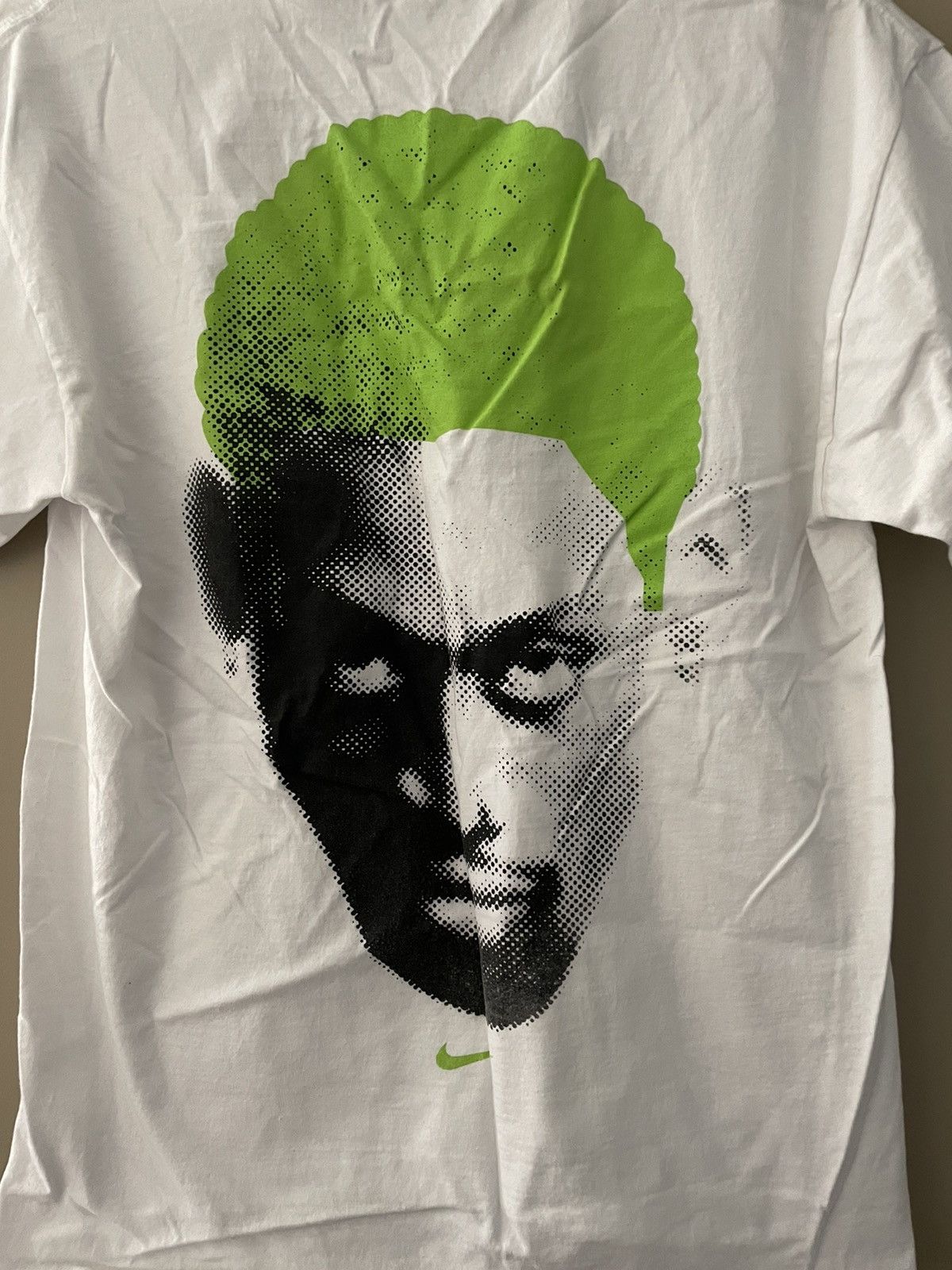 Vintage VTG Nike Dennis Rodman Green Hair Big Head T-Shirt | Grailed