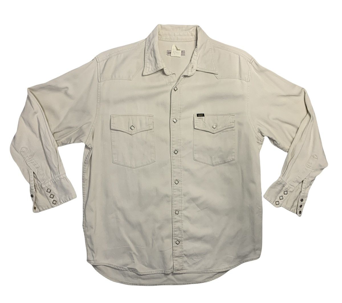 Lee Lee Jeans Retro 70s Denim western shirt snap button Size US L / EU 52-54 / 3 - 2 Thumbnail