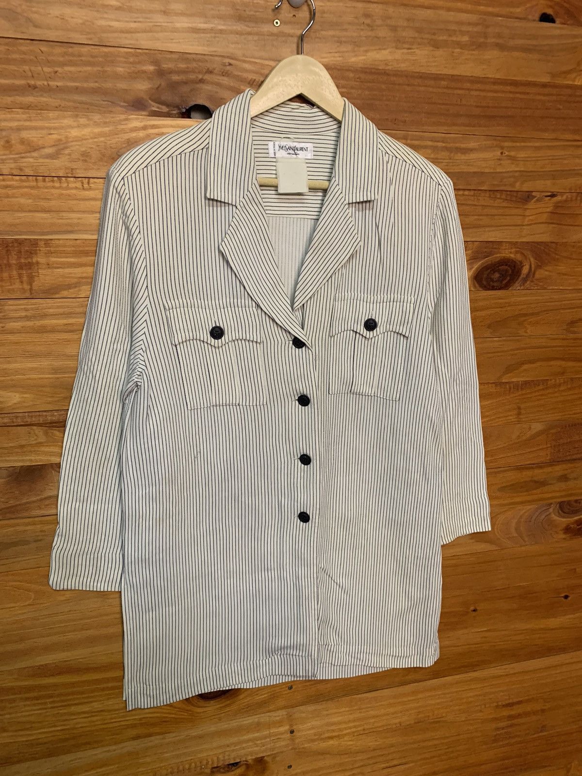 Yves Saint Laurent Vintage Yves Saint Lauren Stripes Size US M / EU 48-50 / 2 - 3 Thumbnail