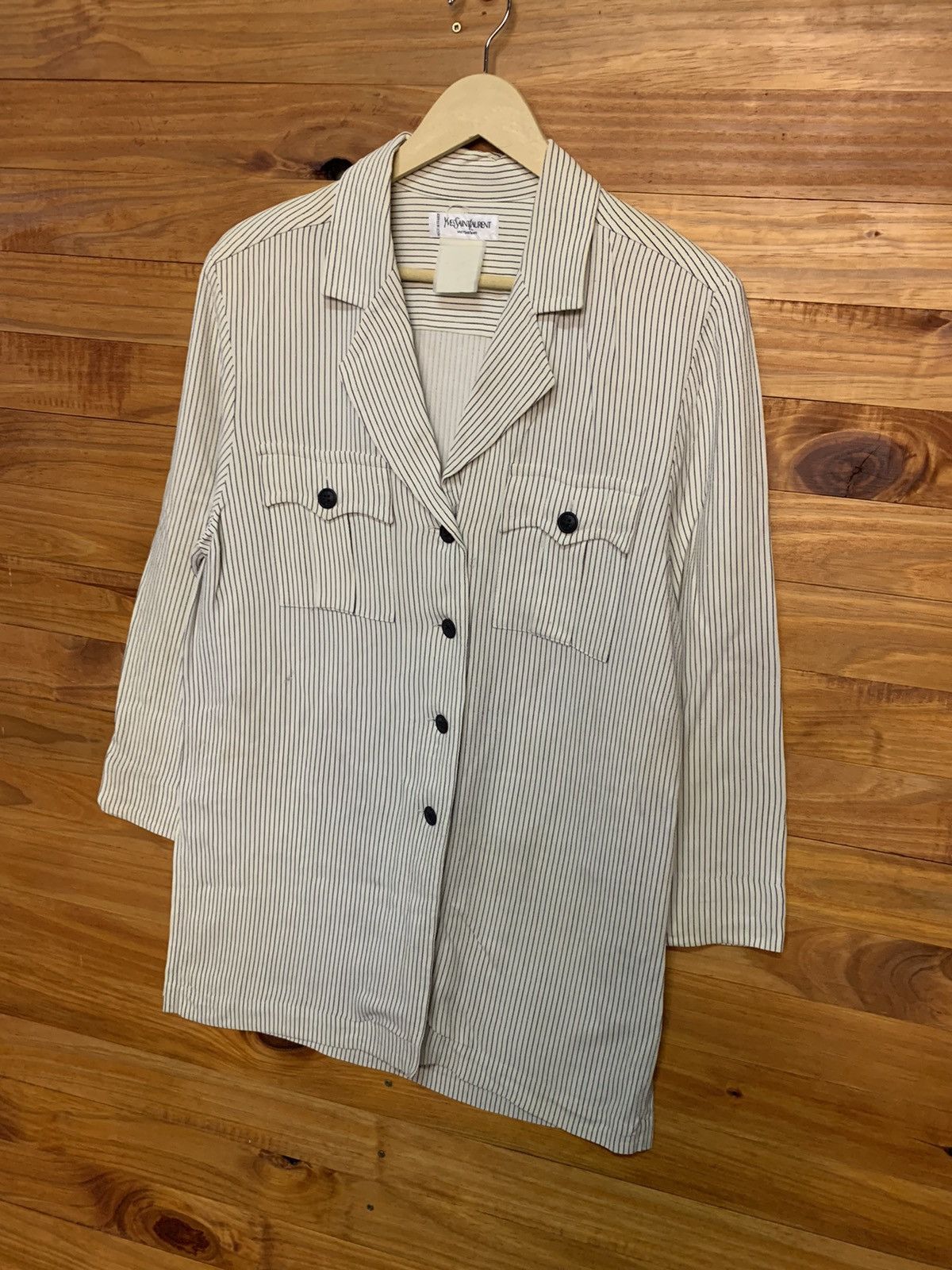 Yves Saint Laurent Vintage Yves Saint Lauren Stripes Size US M / EU 48-50 / 2 - 2 Thumbnail