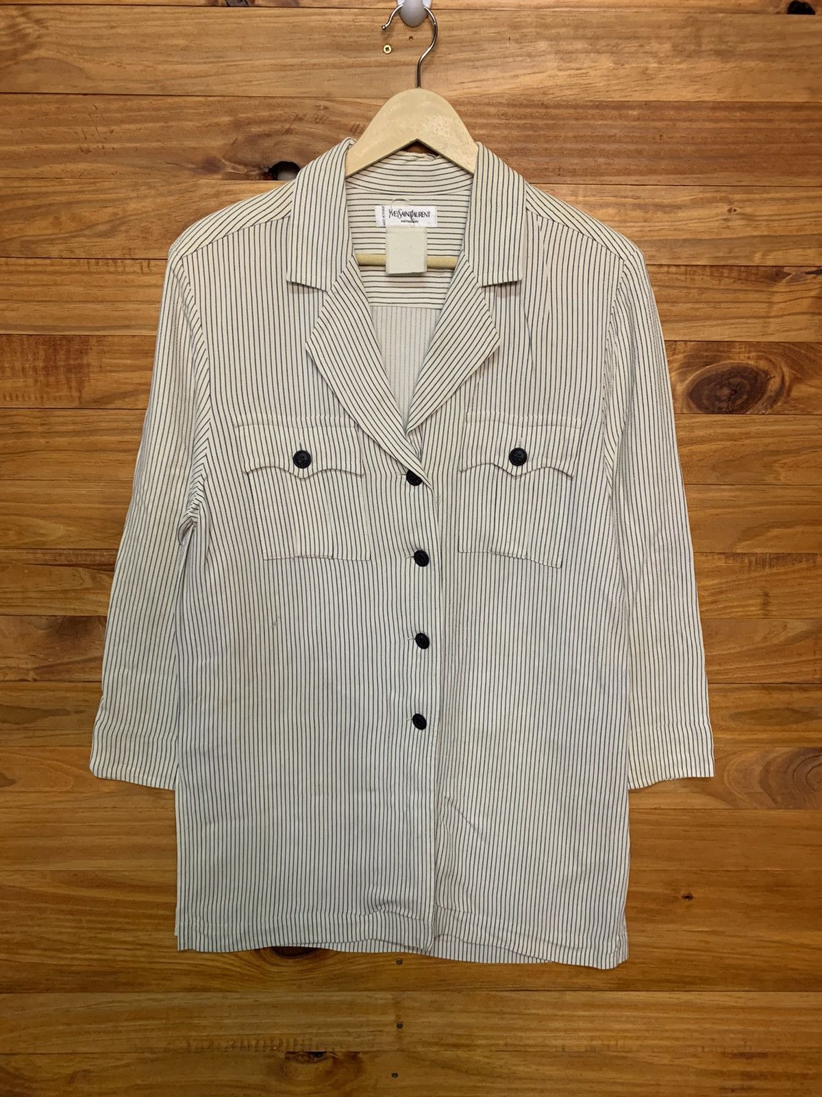 Yves Saint Laurent Vintage Yves Saint Lauren Stripes Size US M / EU 48-50 / 2 - 1 Thumbnail